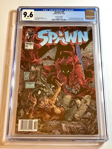 1995 Spawn #36 *SCARCE* NEWSSTAND Variant GRADED GRADED CGC 9.6 WP POP 1
