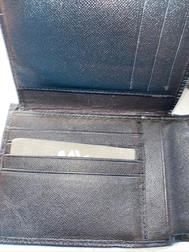 TIMBERLAND Cuero Negro BILLETERA PLEGABLE BOLSILLO MONEDA Notas Tarjetas Nuevo - Imagen 4 de 8