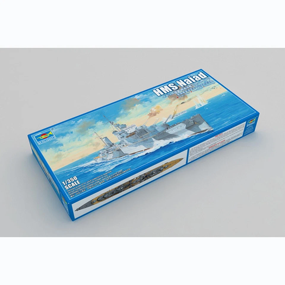 1/350 Trumpeter 05366 HMS Naiad Royal Navy Cruiser Plastic Static Ship Model Kit - Image 2 of 4