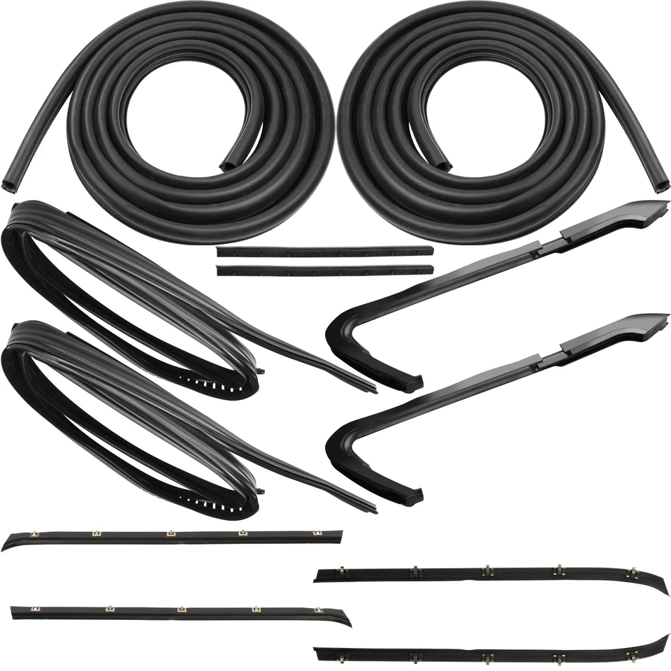 Door & Window Sweep Weatherstrip Seals Kit For GMC Chevy 1500 Pickup Truck 81-85 Foto 2 de 4
