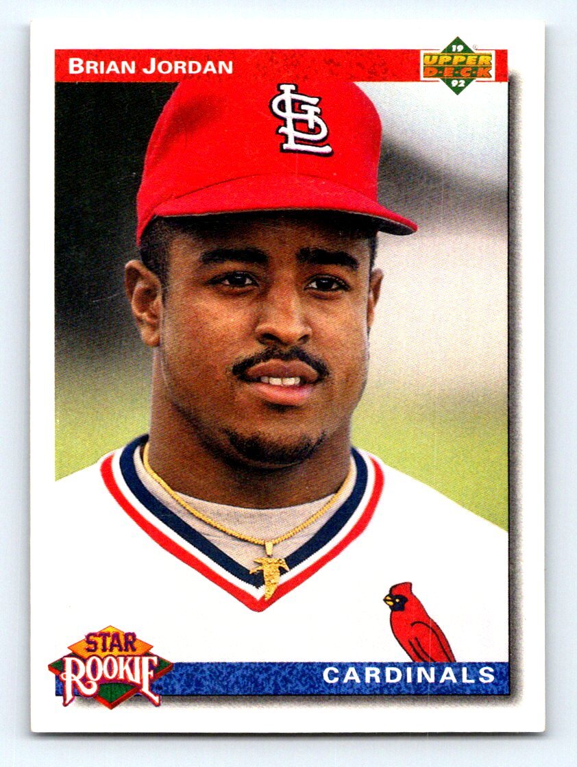 1992 Upper Deck #3 Brian Jordan Factory Set Gold Hologram