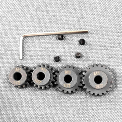 Mod 1 5mm 14T 16T 18 20T Steel M1 Pinion Gear Set Fits Arrma Senton Kraton 6S US