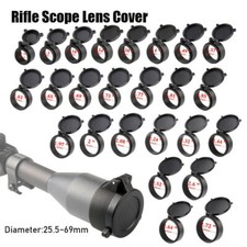 34 Size Scope Protect Objective Cap Lens Flip Up Scope Covers for Caliber