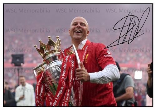 11289. Arne Slot Signed Pictures (A4 Prints) Liverpool Feyenoord AZ etc.
