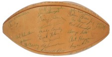 1959 New York Giants Eastern Division Champions Team-Signed Football JSA COA