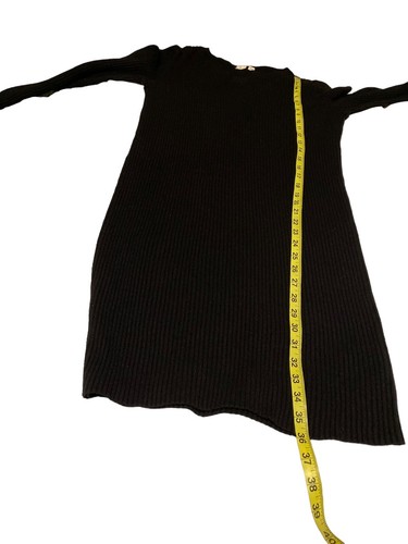 Gap maglione abito a costine donna taglia small 3 manica lunga nero misto lana merino - Foto 10 di 16