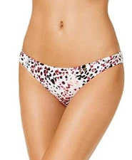 Hula Honey Juniors' Cheetah Swirl Cheeky Bikini Bottoms (White Multi, Large)