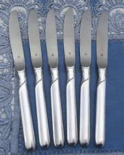 6 Gorgeous Silver Plated Appetizer Knives WMF Onda 90s 20.6cm Excellent Multiple