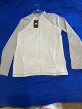 Under Armour  Women's Layer-Up  Full-Zip Jacket  Halo Gray Large, Thumb Holes