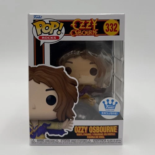 FUNKO POP! ROCKS: OZZY OSBOURNE #332 EXCLUSIVE VINYL FIGURE w/PROTECTOR
