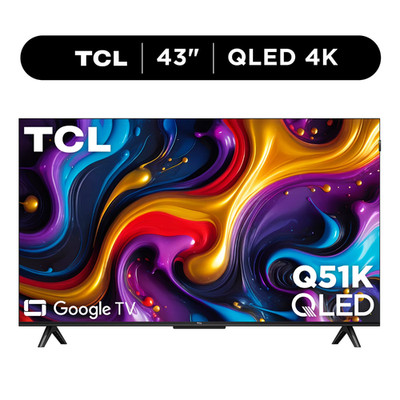 TCL 43'' Q Series QLED 4K UHD HDR Smart Google TV (NEW 2025) - Dolby Vision, Dolb