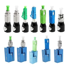 Round Square Bare Adapter Flange Temporary Succeeded OTDR Test Coupler UPC