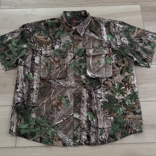 Game Winner Real Tree Xtra Green Shirt Mens 3XL Camo Vented Back Hunting