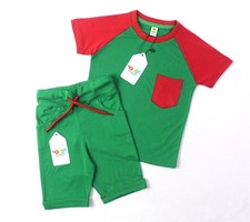 2pc Shirt and Shorts For Kids Printed Summer Casual Suit- Unisex