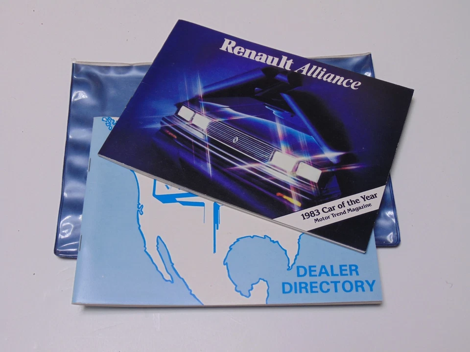 Renault Alliance 1983 заводской оригинальный перчаточный ящик владельцы руководство дилер каталог - Изображение 4 из 4