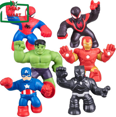 Heroes of Goo Jit Zu Marvel Mega Mini 6 Pack - Squishy, Stretchy, Gooey Mini Her