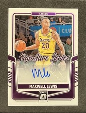 2024-25 Panini Donruss Optic - Signature Series Maxwell Lewis #SS-LEW (AU)