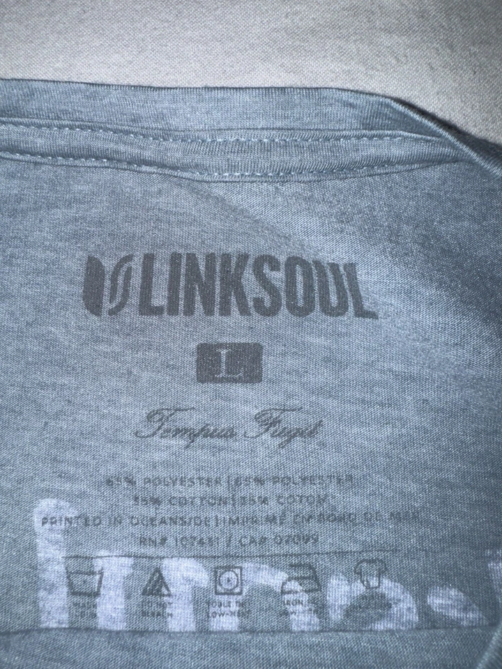 Camiseta Linksoul Golf Oceanside California Azul Para Hombre Talla Grande ¡NUEVA SIN ETIQUETAS! Foto 3 de 4
