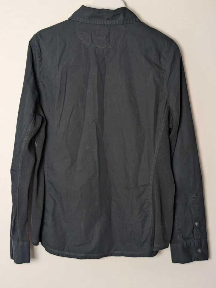 Camisa Converse One Star Negra Manga Larga Abotonada XL Informal Algodón Bolsillos Foto 2 de 4