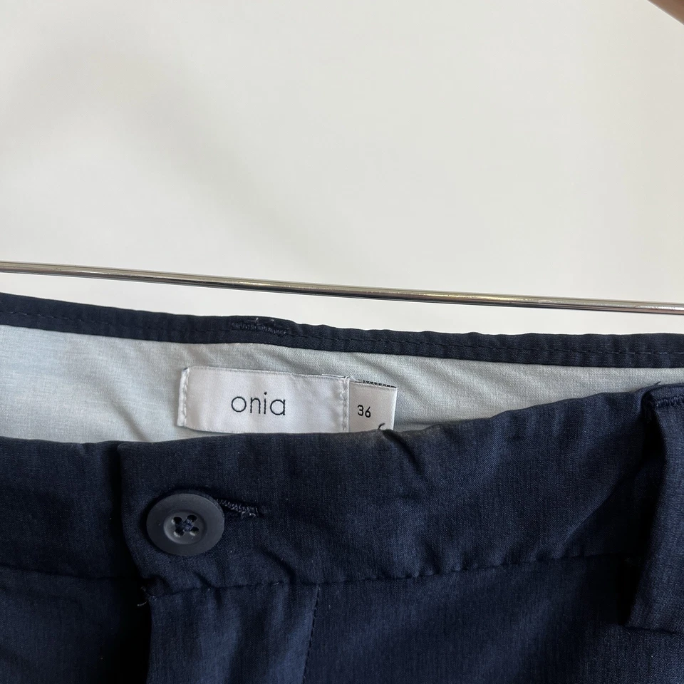 Pantalones Cortos Chinos Onia Para Hombre Talla 36 Performance en Azul Marino Informales Golf Foto 2 de 4