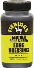 Fiebing's Leather Sole  Heel Black Edge Dressing 4 oz High Gloss Shoe