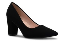 Olivia K Women's Classic Pointed-Toe Elegant Pumps Low Block Heel - Adorable,...