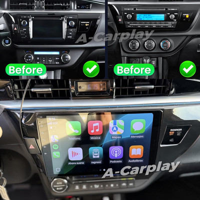 Android Car Radio IPS Touch Screen GPS NAVI Carplay For 2014-2016 Toyota Corolla