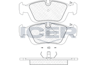 Bremsbelagsatz Vorne Ate-System FüR BMW E36 Z3 Roadster Wiesmann MF3 90-99