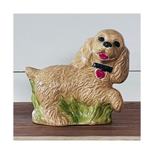 Cocker Spaniel Puppy Dog Figurine Ceramic Hand-painted by MAB 1981