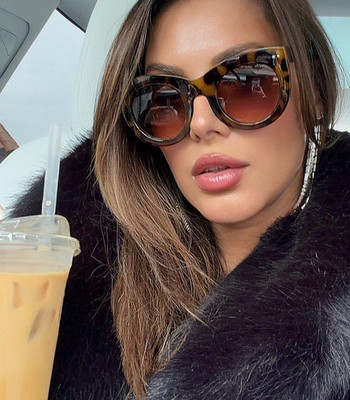 XXL OVERSIZED ''Foxes'' Women Sunglasses  Round Cat Eye  Shadz Gafas