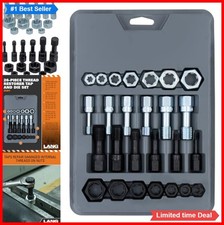 26 Piece Thread Restorer Tap and Die Set NC NF SAE 1/4 to 5/8 Inch Made in USA