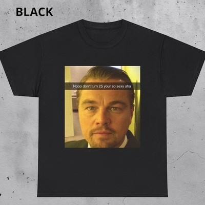 Funny Leonardo DiCaprio Meme T-Shirt - 25th Birthday Gift