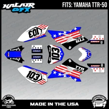 Graphics Kit for Yamaha TTR50 (2006-2023) TTR 50 TTR-50 USA - Blue