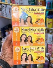6Pcs ORIGINAL Nano Extra Papaya  Carrot Glutathion Soap
