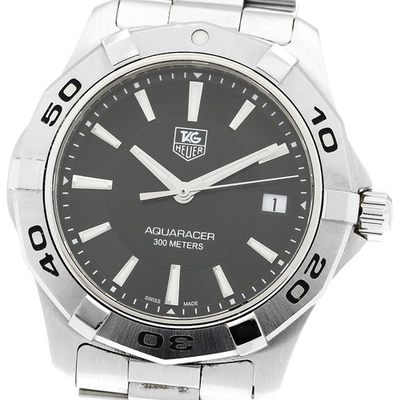 #ad #ad TAG HEUER Aqua racer WAP1110 Date black Dial Quartz Men#x27;s Watch 897344 $742.73