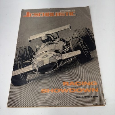 March 1971 JR SCHOLASTIC MAGAZINE Racing Showdown Indy 500 Racing Dr Pepper Ad