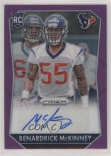 2015 Panini Prizm Rookie Signatures Violet Benardrick McKinney #RS-BM Auto 00gy