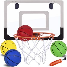 NI-ROU Indoor Mini Basketball Hoop for Kids,Mini Basketball Hoop with Electro...