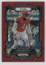 2023 Panini Prizm Red Shimmer Prizm 17/35 Eddie Jackson #52 3hd