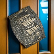 Brass BELT BUCKLE EXPRESSS LINE of CLIPPER SHIPS ADM 99 Days To SAN FRANCISCO SF