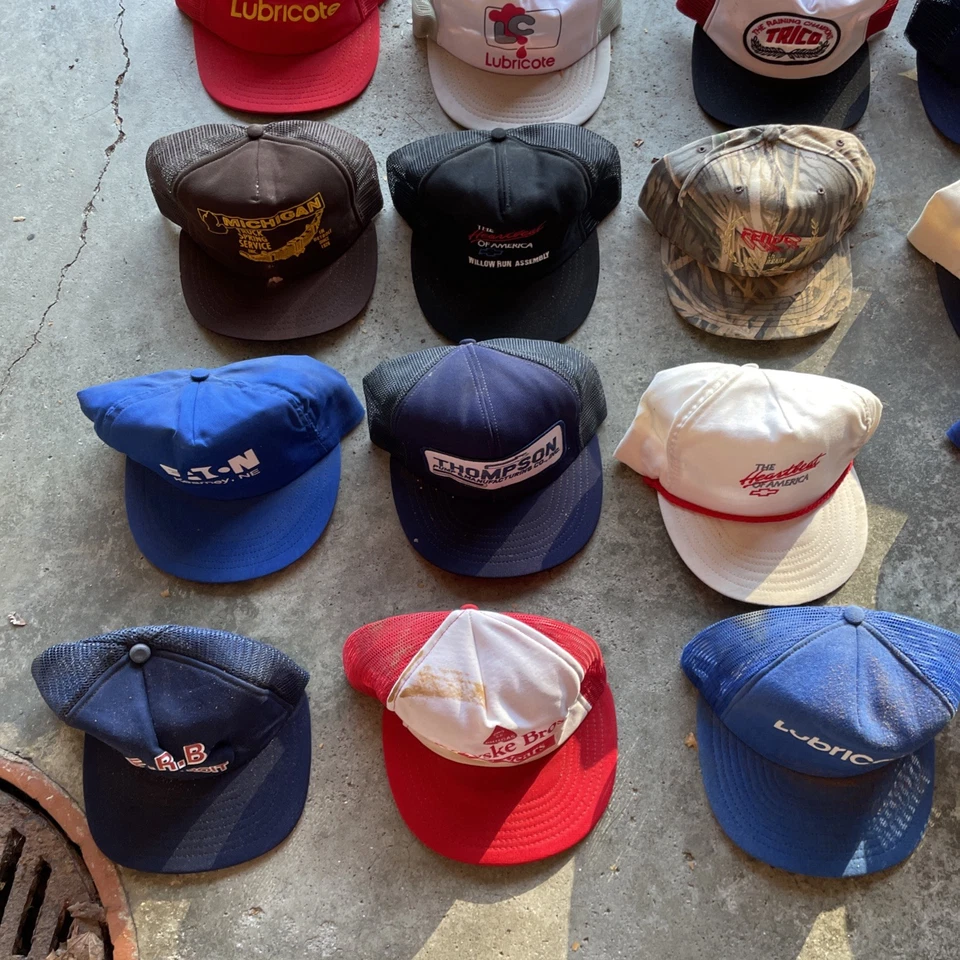 Lote De Colección De 101 Gorra Trucker Gorra Snapback Trucker Todo EE. UU. Hecha Malla Y Algodón Foto 4 de 4