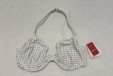 ESPRIT White/Black Polka Dot Adjustable Halte...