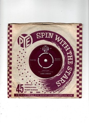 LONNIE DONEGAN - VIRGIN MARY / BEYOND THE SUNSET. UK 1960 ORIG 7'' & CO/SL. VG