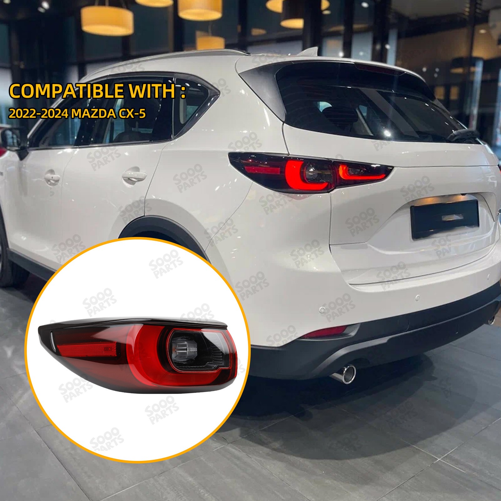 Rear Left Driver Outer Side LED Tail Light Lamp For 2022-2024 Mazda CX5 CX-5