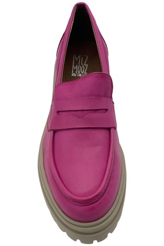 Mocasín de plataforma sin cordones de cuero Miz Mooz Legend fucsia - Imagen 2 de 3