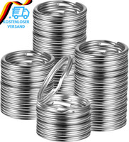 SchlüSselringe, 100 StüCke SchlüSselringe Edelstahl, SchlüSselringe 25Mm Metall