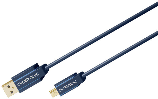 Thumbnail - 1m Clicktronic Casual Mini Usb 2.0 Adapterkabel (usb 2.0 Stecker (typ