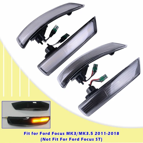 Luz de señal de giro del espejo retrovisor lateral del pasajero para Ford Focus MK3 MK3.5 11-18 - Imagen 1 de 8