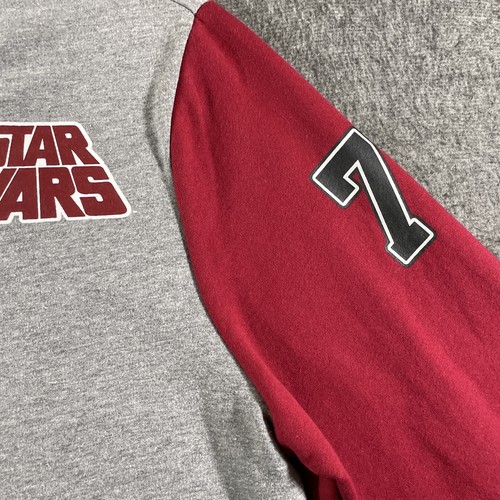 Star Wars Letterman/Varsity Jacket Snap Gray M Red ‘77 Rare Lightweight Snap - Picture 4 of 16