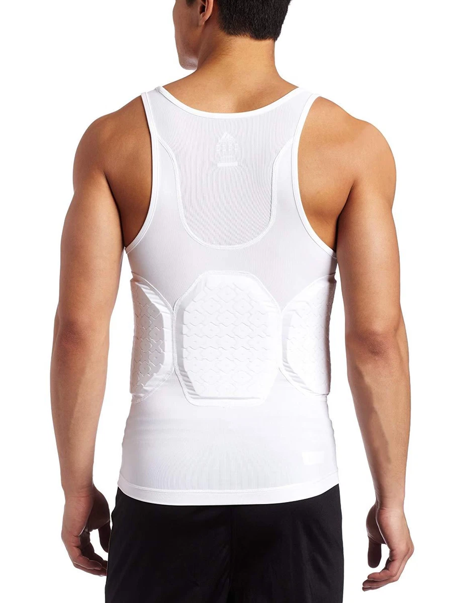 Adidas Men's Techfit Padded Compression Tank top BASKETBALL XXL 3760A WHITE